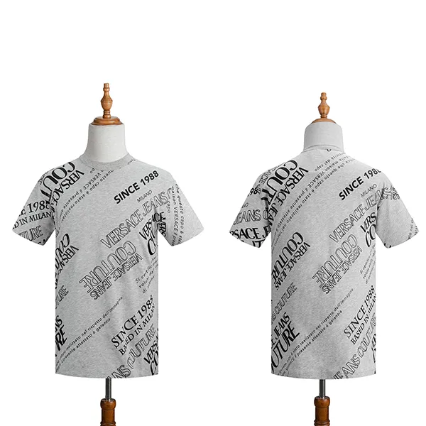 Áo Phông Versace Jeans Couture Since 1988 Milano 71GAHT28 CJ00T 802 Màu Ghi