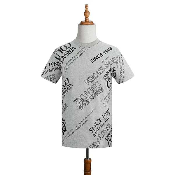 Áo Phông Versace Jeans Couture Since 1988 Milano 71GAHT28 CJ00T 802 Màu Ghi