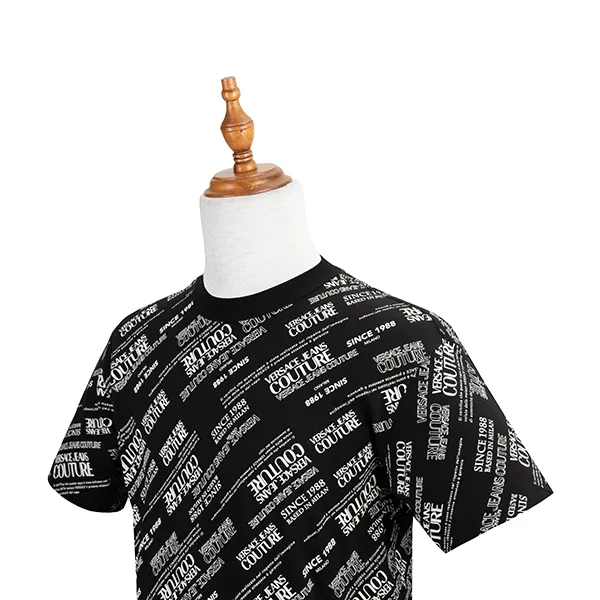 Áo Phông Versace Jeans Couture T-Shirt Uomo Nero 71GAH6R2 JS000 899 Màu Đen
