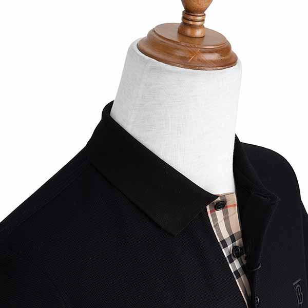 Áo Polo Burberry Shirt In Cotton Piqué With Monogram 8014003 A1189 Màu Đen Size XS - 4