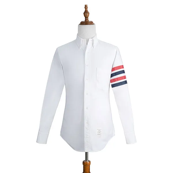 Áo Sơ Mi Thom Browne 4-Bar Stripe Shirt MWL319A06177 Màu Trắng