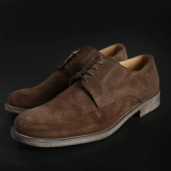Giày Tây Nam Duca Di Morrone Da Lộn O6d_Camoscio_TDM Màu Nâu Size 40