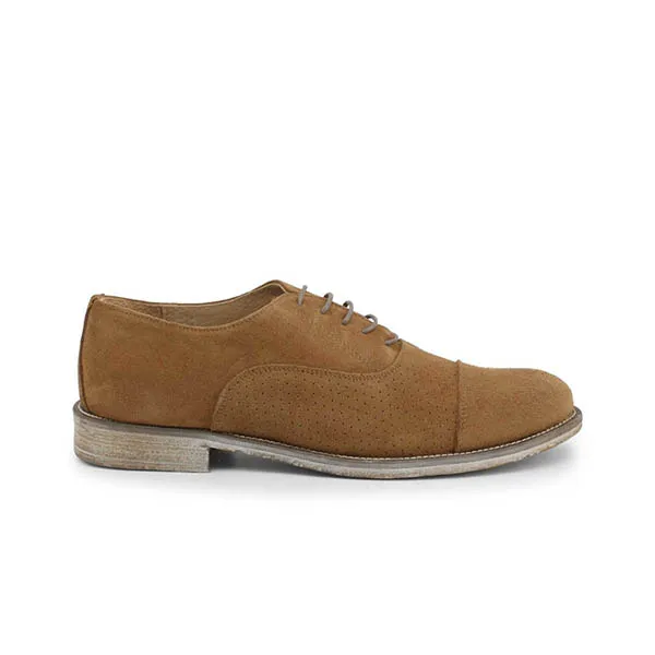 Giày Tây Nam Duca Di Morrone 1003_Camoscio-B_Tabacco Màu Nâu Size 41