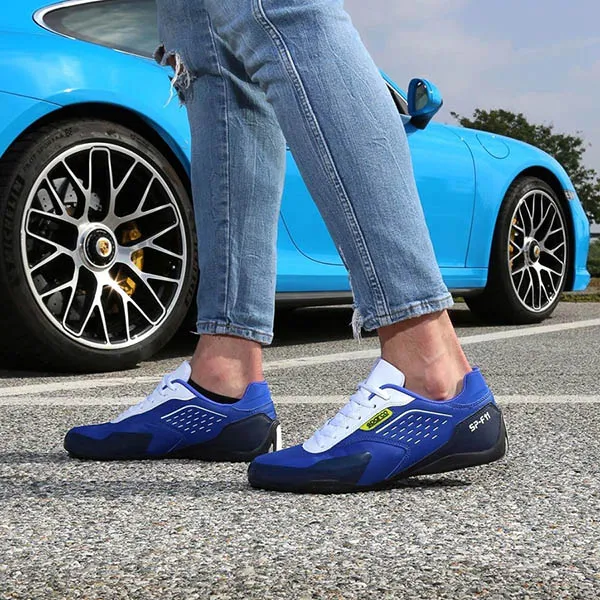 Giày Thể Thao Nam Sparco Màu Xanh Trắng Size 41