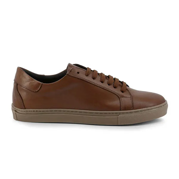 Giày Thể Thao Nam Duca Di Morrone Brando_Pelle_Cuoio Màu Nâu Đậm Size 41