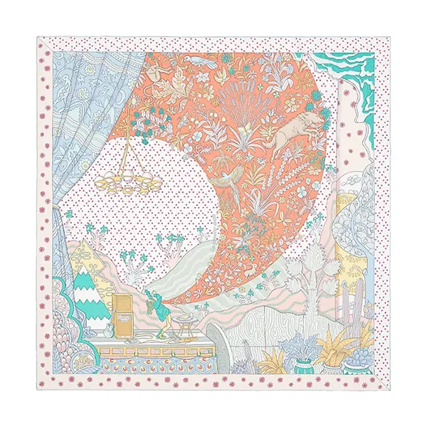 Khăn Nữ Hermès Le Premier Chant Scarf 90 Phối Nhiều Màu
