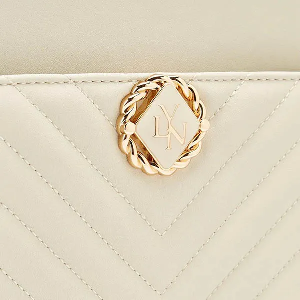 Túi Xách Lyn Harlow Top Handle M Handbags LL22FBF048 Màu Trắng - Túi xách - Vua Hàng Hiệu