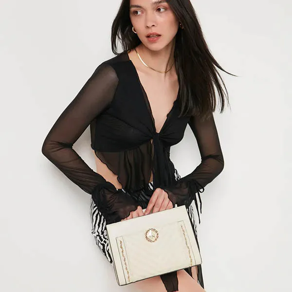 Túi Xách Lyn Harlow Top Handle M Handbags LL22FBF048 Màu Trắng - Túi xách - Vua Hàng Hiệu