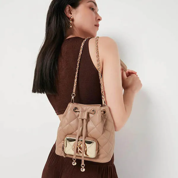 Túi Đeo Vai Lyn Vertina Bucket Bags LL22FBF067 Màu Be Đậm - Túi xách - Vua Hàng Hiệu