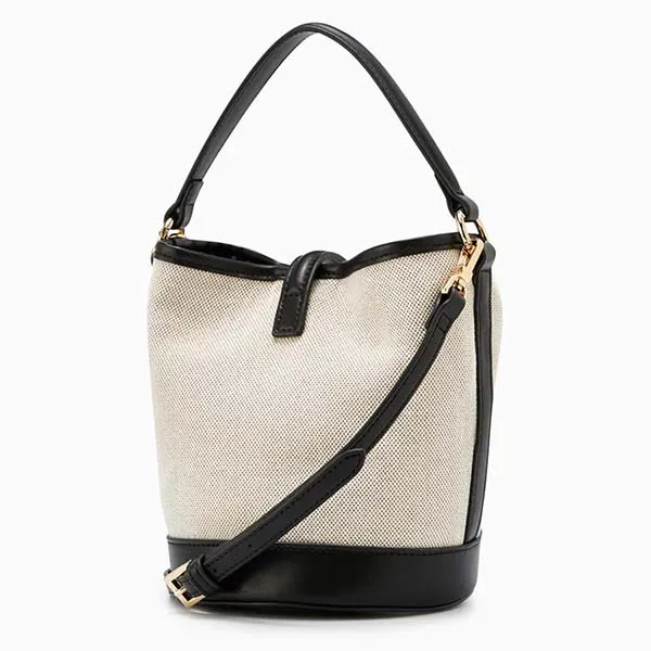 Túi Xách Lyn Oslo Bucket Bags LL22FBF068 Màu Đen Trắng