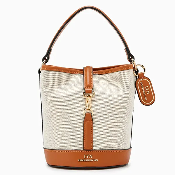 Túi Xách Lyn Oslo Bucket Bags LL22FBF068 Màu Trắng Nâu - Túi xách - Vua Hàng Hiệu
