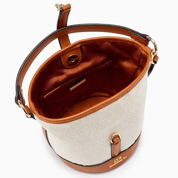 Túi Xách Lyn Oslo Bucket Bags LL22FBF068 Màu Trắng Nâu - Túi xách - Vua Hàng Hiệu