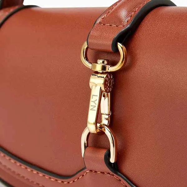 Túi Xách Lyn Oslo Mini Handbags LL22FBF069 Màu Nâu - Túi xách - Vua Hàng Hiệu