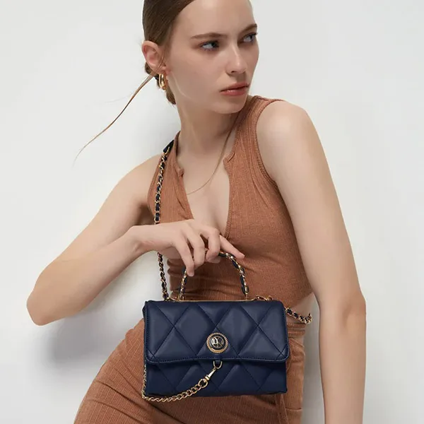 Túi Đeo Chéo Lyn Rose Roma Handbags LL22FBF072 Màu Xanh Đậm