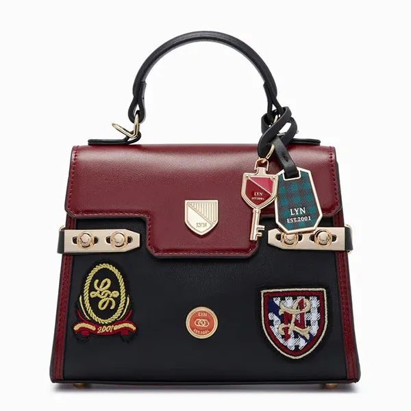 Túi Xách Lyn Academic S Handbags LL22FBS162 Màu Đỏ Đen - Túi xách - Vua Hàng Hiệu