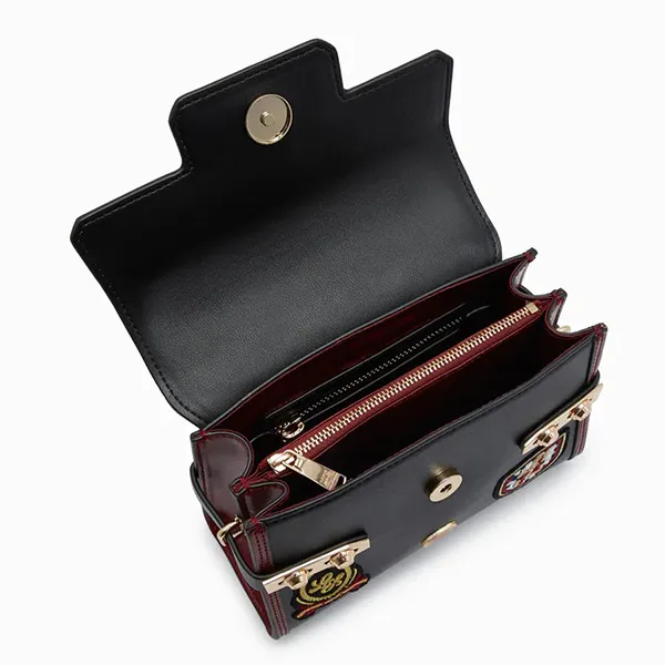 Túi Xách Lyn Academic S Handbags LL22FBS162 Màu Đỏ Đen - Túi xách - Vua Hàng Hiệu