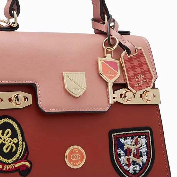 Túi Xách Lyn Academic S Handbags LL22FBS162 Màu Cam Hồng