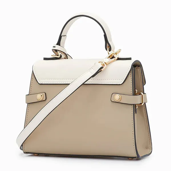 Túi Xách Lyn Academic Plain S Handbags LL22FBS163 Màu Be Phối Trắng