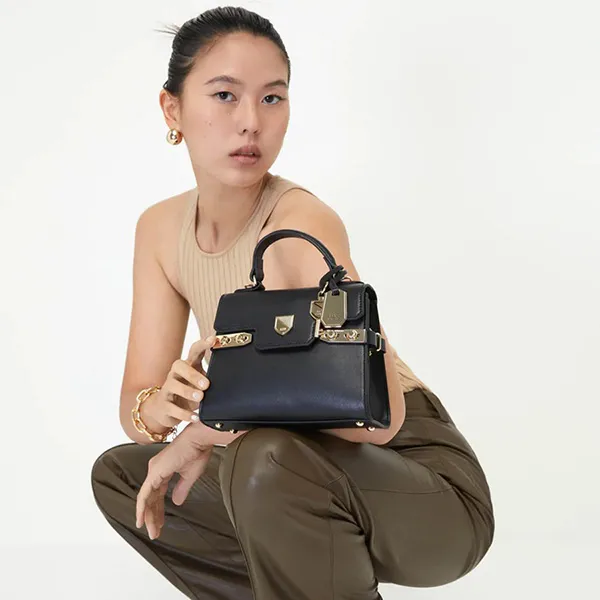 Túi Xách Lyn Academic Plain S Handbags LL22FBS163 Màu Đen
