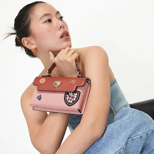 Túi Xách Lyn Academic Mini Crossbody Bags LL22FBS164 Màu Cam Hồng - Túi xách - Vua Hàng Hiệu