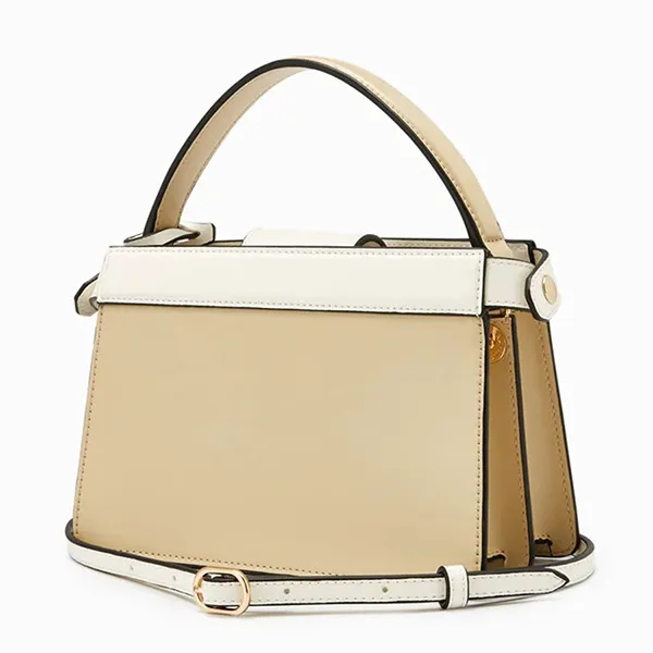 Túi Xách Lyn Damien S Handbags LL22FBS203 Màu Be Phối Trắng