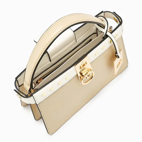 Túi Xách Lyn Damien S Handbags LL22FBS203 Màu Be Phối Trắng