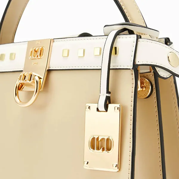 Túi Xách Lyn Damien S Handbags LL22FBS203 Màu Be Phối Trắng