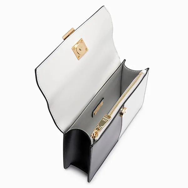 Túi Xách Lyn Damien Top Handle S Handbags LL22FBS204 Màu Đen Trắng