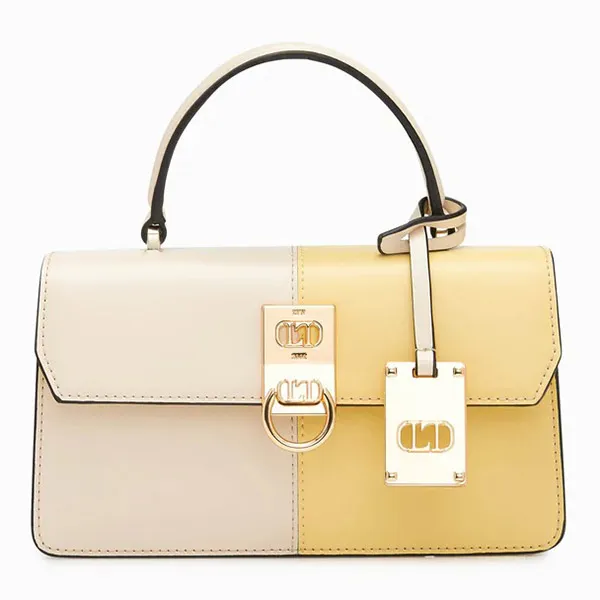 Túi Xách Lyn Damien Top Handle S Handbags LL22FBS204 Màu Vàng Trắng
