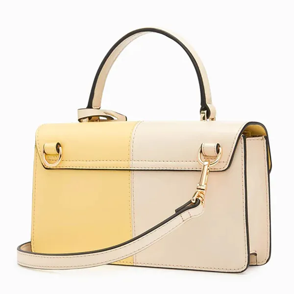 Túi Xách Lyn Damien Top Handle S Handbags LL22FBS204 Màu Vàng Trắng