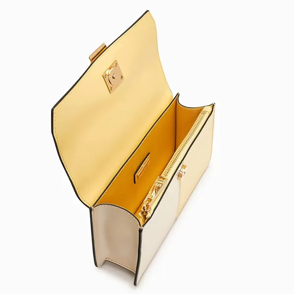 Túi Xách Lyn Damien Top Handle S Handbags LL22FBS204 Màu Vàng Trắng