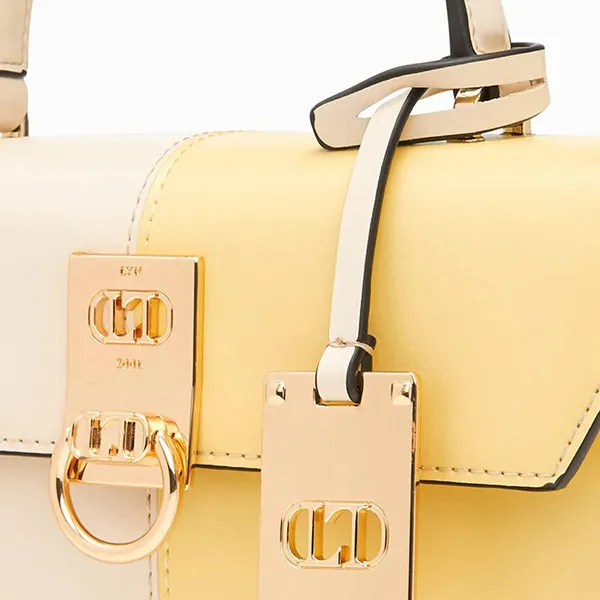 Túi Xách Lyn Damien Top Handle S Handbags LL22FBS204 Màu Vàng Trắng