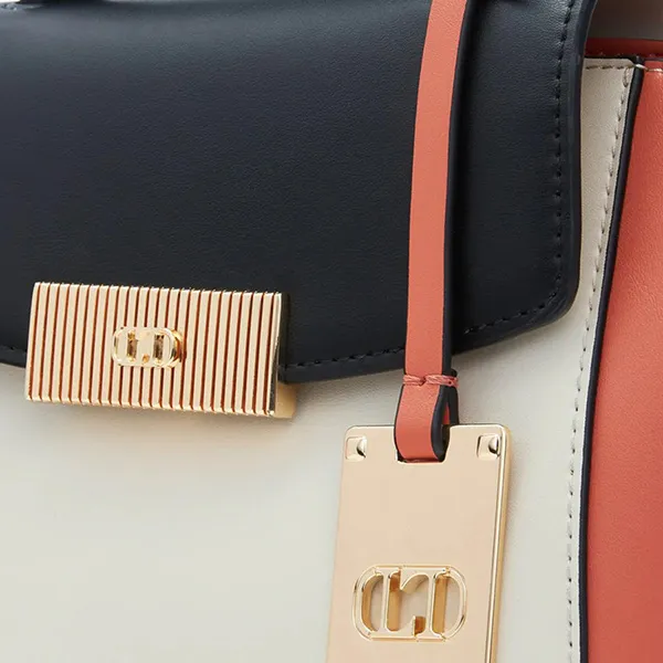 Túi Xách Lyn Dimension S Handbags LL22FBS206 Màu Đen/Trắng/Cam