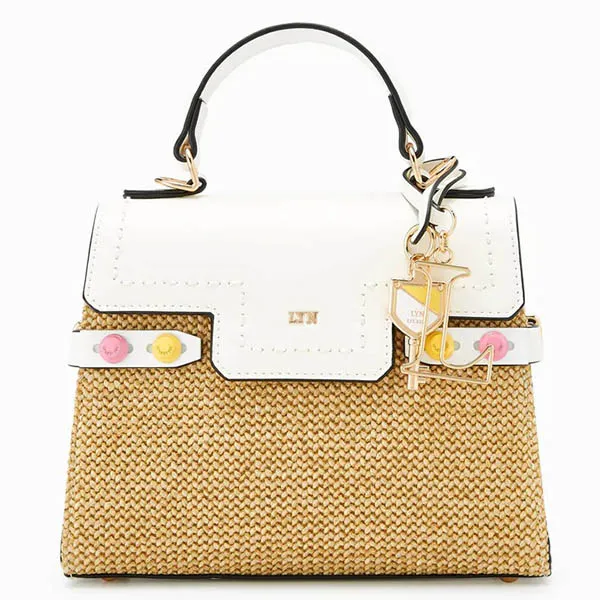 Túi Xách Lyn Fineness Natural S Handbags LL22SBS039 Màu Trắng Nâu