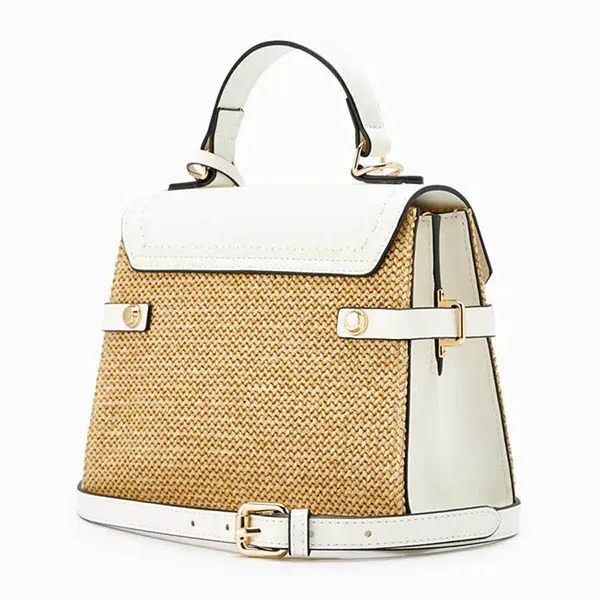 Túi Xách Lyn Fineness Natural S Handbags LL22SBS039 Màu Trắng Nâu