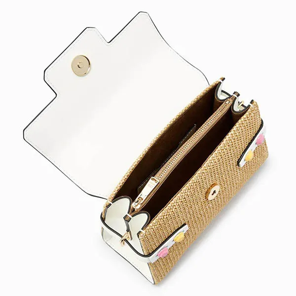 Túi Xách Lyn Fineness Natural S Handbags LL22SBS039 Màu Trắng Nâu