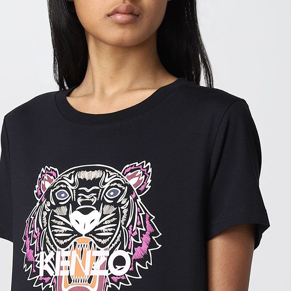 Áo Phông Kenzo Tiger Classic T-Shirt FC62TS8464YM 99 Màu Đen Size M - 3