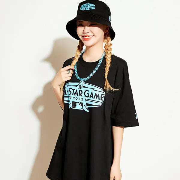 Áo Phông MLB All-Star Game Overfit LA Dodgers Tshirt 3ATSB0724-07BKS Màu Đen