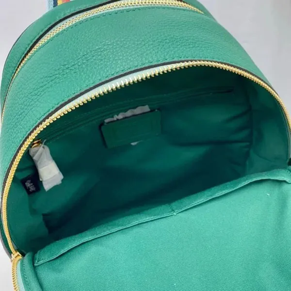 Balo Coach Court Backpack In Colorblock Màu Xanh Phối Trắng - Túi xách - Vua Hàng Hiệu