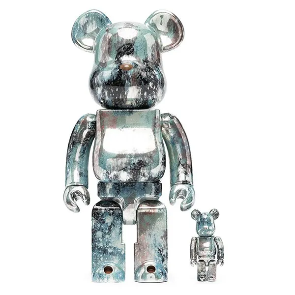 Đồ Chơi Mô hình Bearbrick Pushead Silver Phối Màu Size 400% 100% - Đồ chơi mô hình - Vua Hàng Hiệu