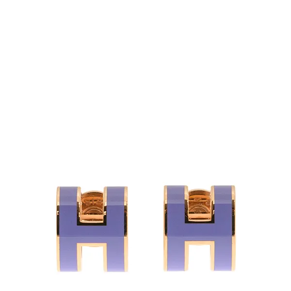 Khuyên Tai Hermès Mini Pop H Earrings Màu Tím - Trang sức - Vua Hàng Hiệu