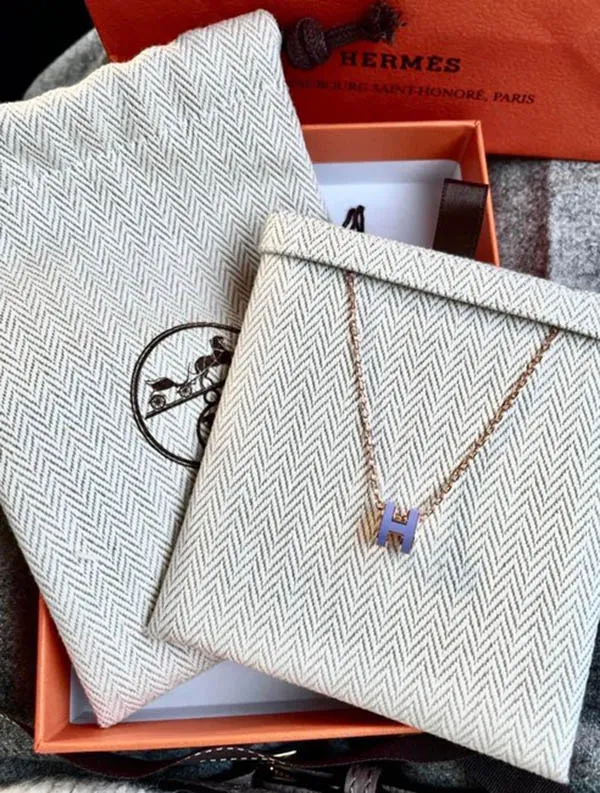 Dây Chuyền Hermès Mini Pop H Pendant Mặt Màu Tím - Trang sức - Vua Hàng Hiệu