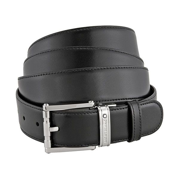 Thắt Lưng Nam Montblanc Reversible Calfskin Leather Belt 105092 Màu Đen Nâu - 2