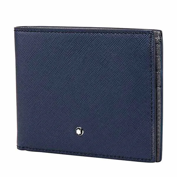 Ví Montblanc Sartorial Wallet 6cc Wallet MB116328 Màu Xanh Navy - Túi xách - Vua Hàng Hiệu