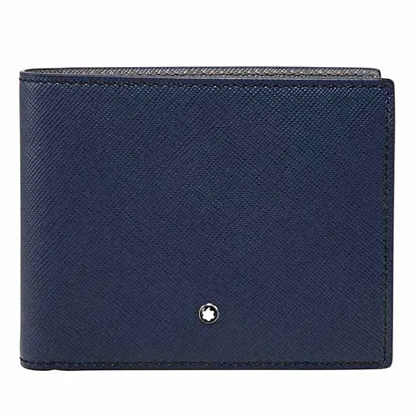Ví Montblanc Sartorial Wallet 6cc Wallet MB116328 Màu Xanh Navy - Túi xách - Vua Hàng Hiệu