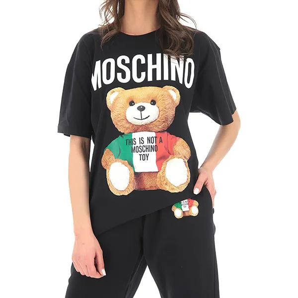 Áo Phông Moschino Teddy Bear T-Shirt V0708 0540 1555 Màu Đen