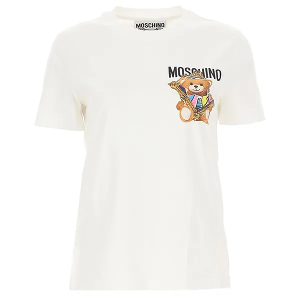 Áo Phông Moschino V0704 0440 1001 Màu Trắng