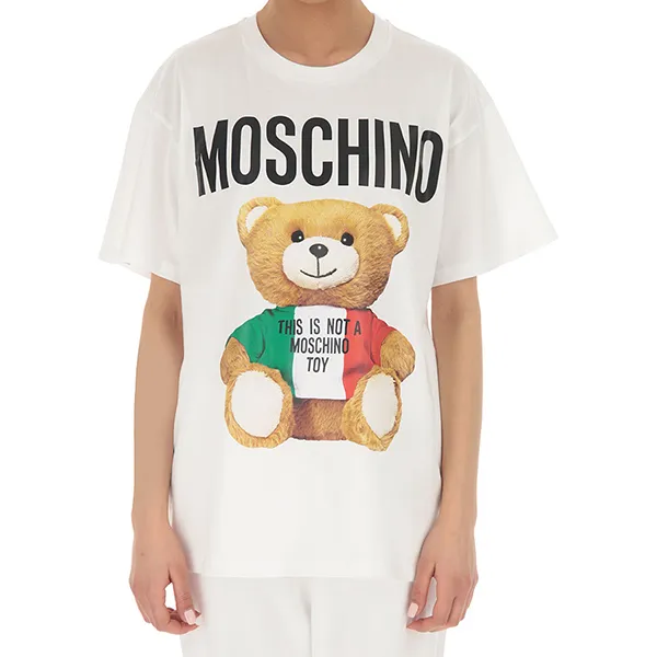 Áo Phông Moschino Teddy Bear T-Shirt V0708 0540 1001 Màu Trắng Size XS - Thời trang - Vua Hàng Hiệu