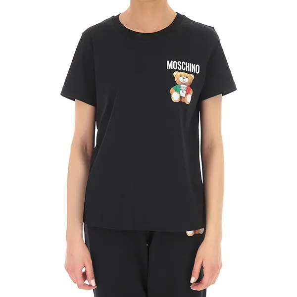 Áo Phông Moschino Bear T-Shirt V0709 0540 1555 Màu Đen