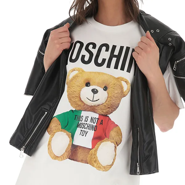 Áo Phông Moschino Teddy Bear T-Shirt V0708 0540 1001 Màu Trắng Size XS - Thời trang - Vua Hàng Hiệu